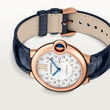 Cartier Ballon Bleu De Watch 36mm WGBB0053 White Dial Leather 6