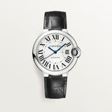 Cartier Ballon Bleu De Watch 36mm WSBB0028 White Dial Leather 