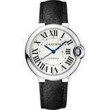 Cartier Ballon Bleu De Watch 36mm WSBB0056 White Dial Leather 
