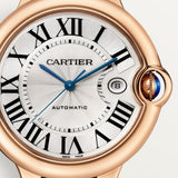 Cartier Ballon Bleu De Watch 42mm WGBB0030 Silver Dial Leather 3
