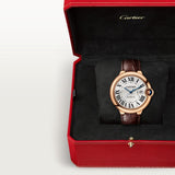 Cartier Ballon Bleu De Watch 42mm WGBB0030 Silver Dial Leather 4