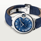 Cartier Ballon Bleu De Watch 44.1mm WSBB0027 Blue Dial Leather 6