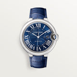 Cartier Ballon Bleu De Watch 44.1mm WSBB0027 Blue Dial Leather 