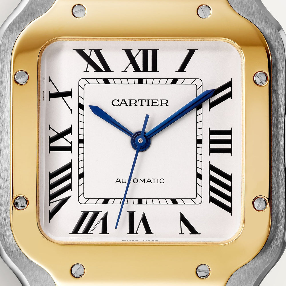 Cartier Santos De 35.1 mm W2SA0016 Silvered Opaline Dial Steel Unworn/ Complete/2024  3