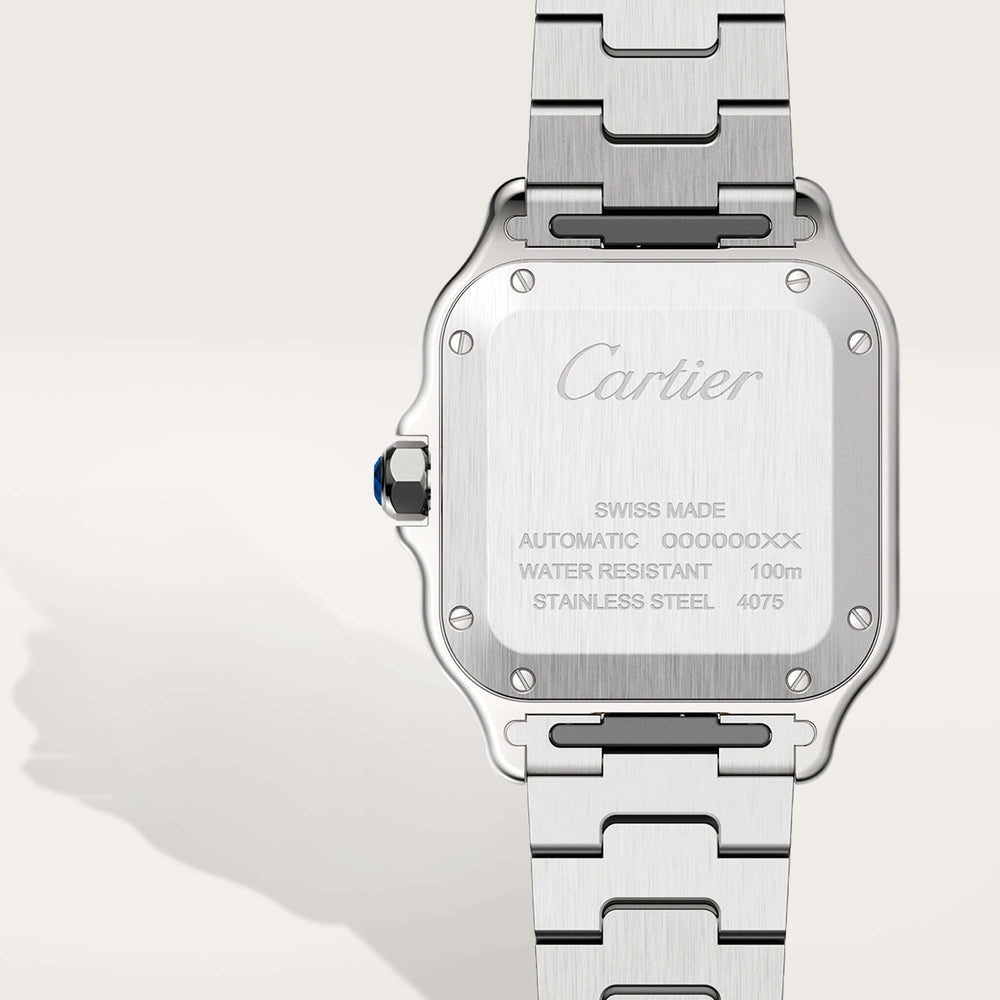 Cartier Santos De 35.1 mm W2SA0016 Silvered Opaline Dial Steel Unworn/ Complete/2024  4