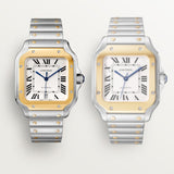 Cartier Santos De 35.1 mm W2SA0016 Silvered Opaline Dial Steel Unworn/ Complete/2024  5
