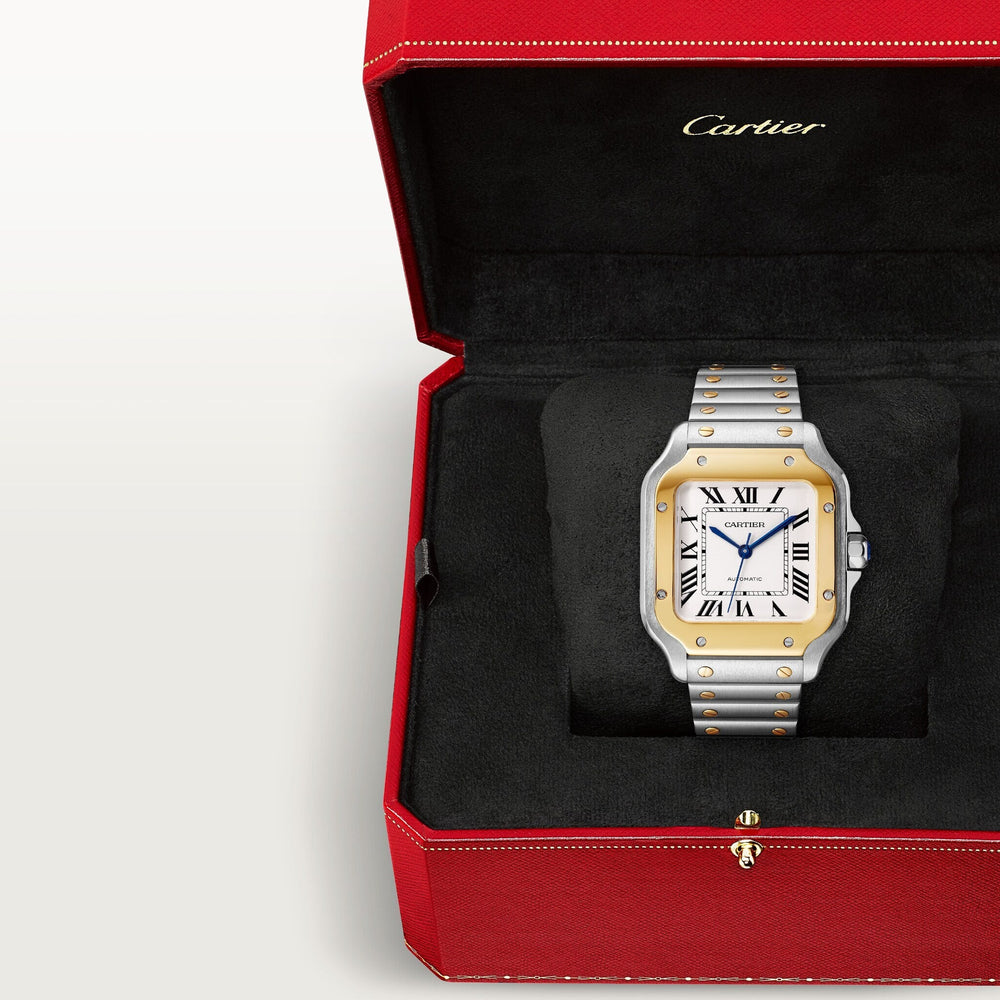 Cartier Santos De 35.1 mm W2SA0016 Silvered Opaline Dial Steel Unworn/ Complete/2024  7