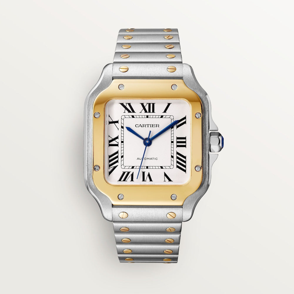 Cartier Santos De 35.1 mm W2SA0016 Silvered Opaline Dial Steel Unworn/ Complete/2024 