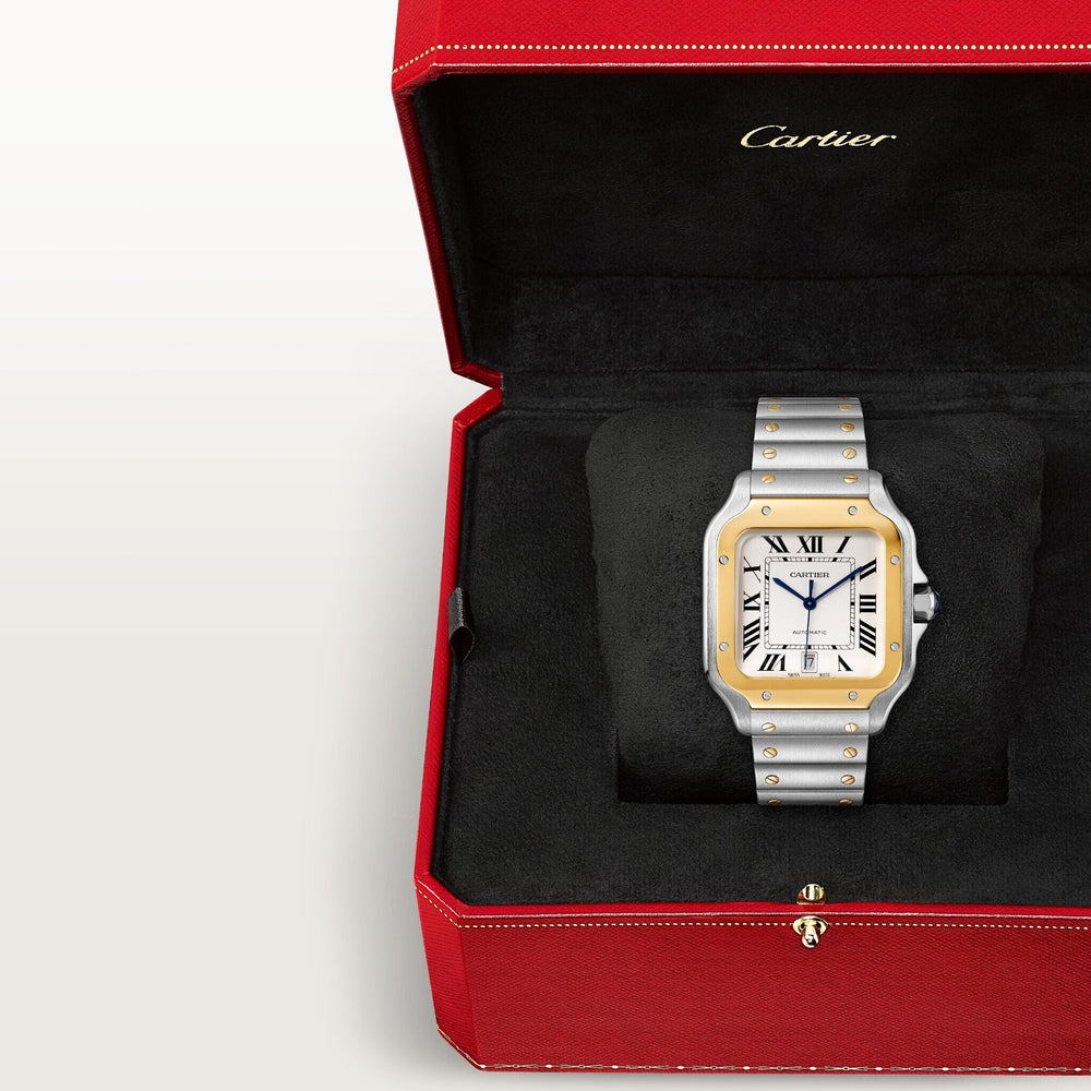 Cartier Santos De 39.8 mm W2SA0009 Silvered Opaline Dial Steel Unworn/ Complete/2024  12