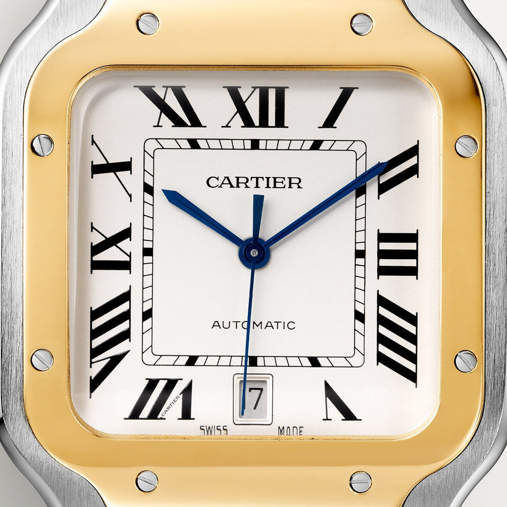 Cartier Santos De 39.8 mm W2SA0009 Silvered Opaline Dial Steel Unworn/ Complete/2024  3