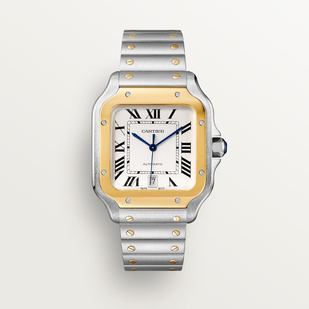 Cartier Santos De 39.8 mm W2SA0009 Silvered Opaline Dial Steel Unworn/ Complete/2024 