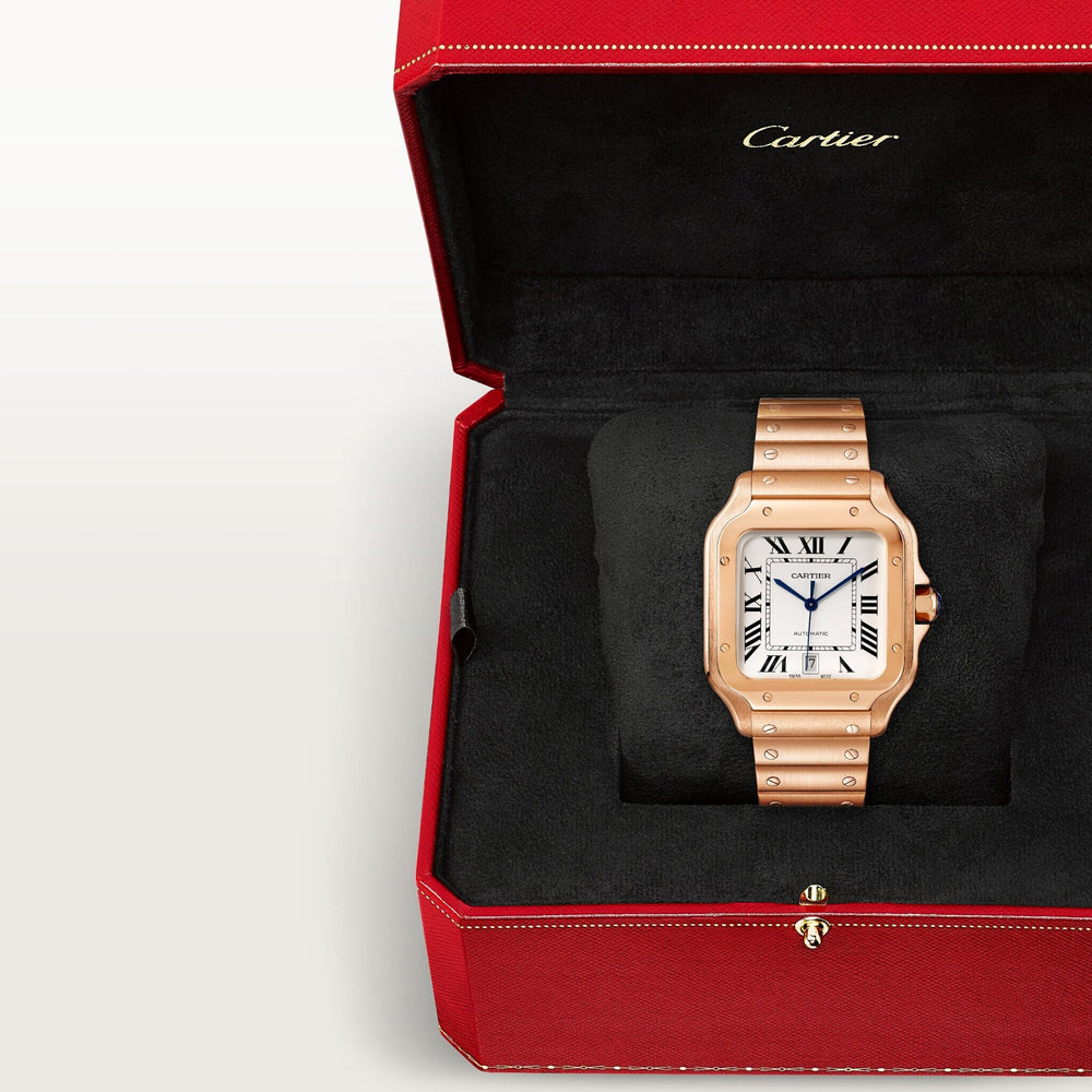 Cartier Santos-De 39.8 mm WGSA0018 Silvered Opaline Dial Rose Gold Unworn/ Complete/2024  5