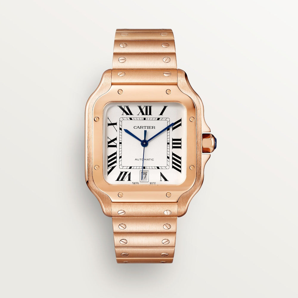 Cartier Santos-De 39.8 mm WGSA0018 Silvered Opaline Dial Rose Gold Unworn/ Complete/2024 