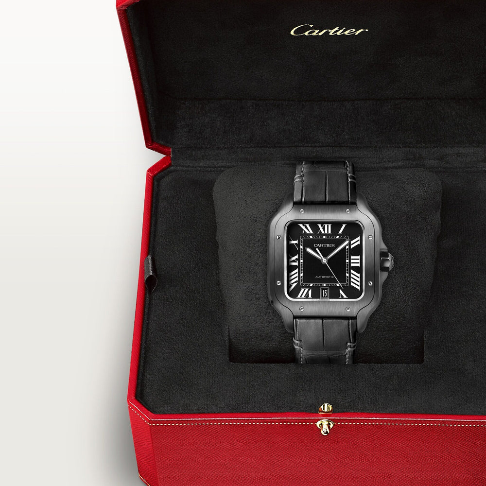 Cartier Santos De 39.8 mm WSSA0039 Black Dial Rubber Unworn/ Complete/2024  10