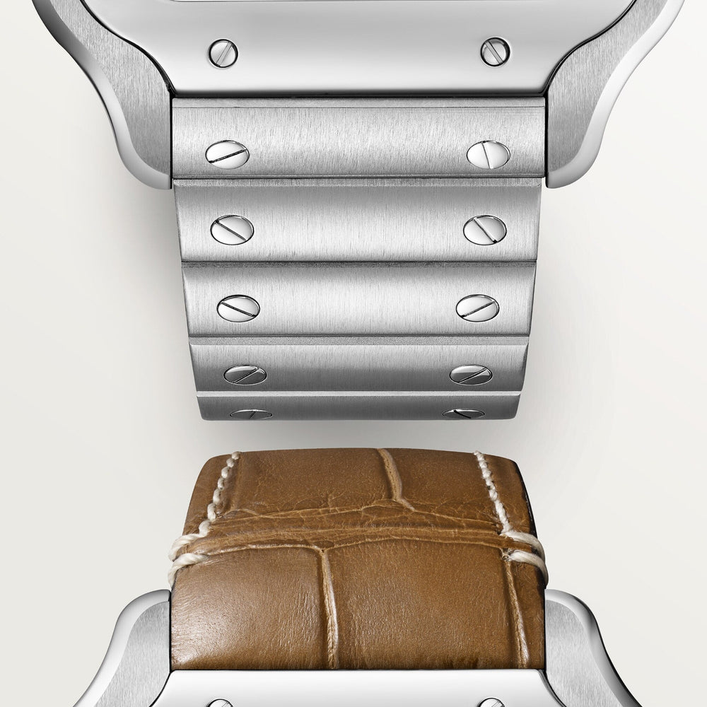 Cartier Santos De 39.8 mm WSSA0064 Brown Sunray-Brushed Dial Steel Unworn/ Complete/2024  1