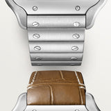 Cartier Santos De 39.8 mm WSSA0064 Brown Sunray-Brushed Dial Steel Unworn/ Complete/2024  1