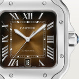 Cartier Santos De 39.8 mm WSSA0064 Brown Sunray-Brushed Dial Steel Unworn/ Complete/2024  7