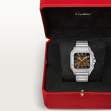 Cartier Santos De 39.8 mm WSSA0064 Brown Sunray-Brushed Dial Steel Unworn/ Complete/2024  8
