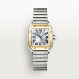 Cartier Santos De Watch 34.5mm W2SA0033 Silver Dial Steel 