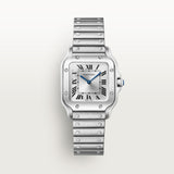 Cartier Santos De Watch 34.5mm WSSA0082 Silver Dial Steel 
