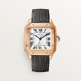 Cartier Santos De Watch 41.9mm WGSA0028 Silver Dial Rose Gold 