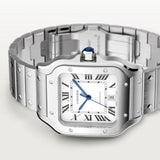 Cartier Santos De Watch 47.5mm WSSA0018 Silver Dial Steel 9