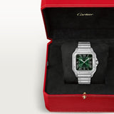 Cartier Santos De Watch 47.5mm WSSA0062 Green Dial Steel 8