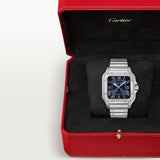 Cartier Santos De Watch 47.5mm WSSA0071 Blue Dial Steel 10