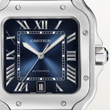 Cartier Santos De Watch 47.5mm WSSA0071 Blue Dial Steel 9