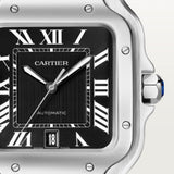 Cartier Santos De Watch 47.5mm WSSA0096 Black Dial Steel 2