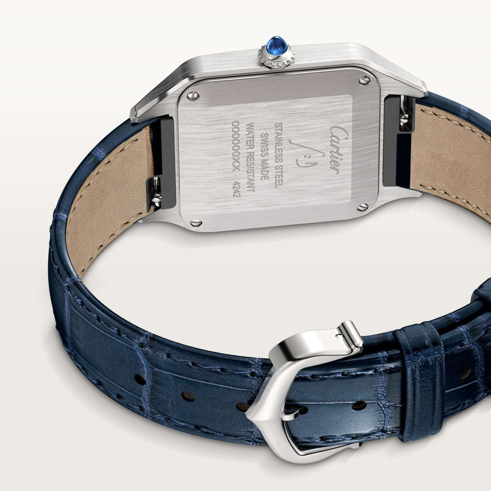 Cartier Santos-Dumont 38 mm WSSA0023 Satin-Brushed Silver D Leather Unworn/ Complete/2024  4