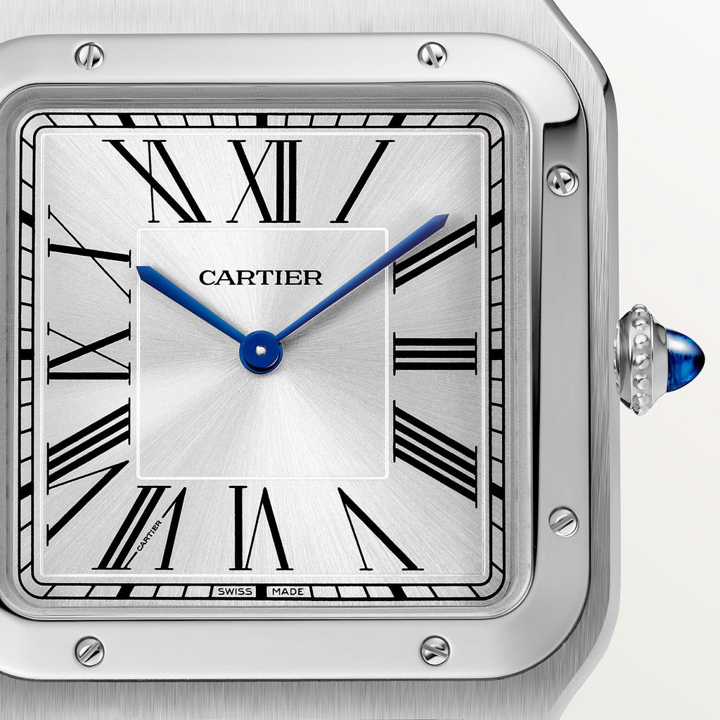 Cartier Santos-Dumont 46.6 mm WSSA0032 Silver Satin-Finish D