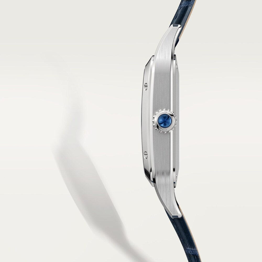 Cartier Santos Dumont Watch 38 mm CRWSSA0086 Blue Leather Silver D Unworn/Complete/2025 7