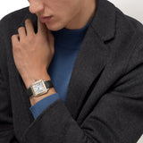 Cartier Santos-Dumont Watch 46.6mm W2SA0034 Silver Dial Alligator Skin 1
