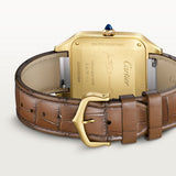 Cartier Santos-Dumont Watch 46.6mm WGSA0111 Yellow Dial Leather 1