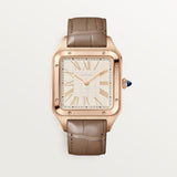 Cartier Santos-Dumont Watch 46.6mm WGSA0112 White Dial Leather 