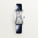 Cartier Tank Am&eacute;ricaine Watch 35.4mm WSTA0117 Silver Dial Leather 