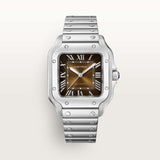 Cartier Santos De 35.1 mm WSSA0065 Brown Sunray-Brushed Dial Steel Unworn/ Complete/2024
