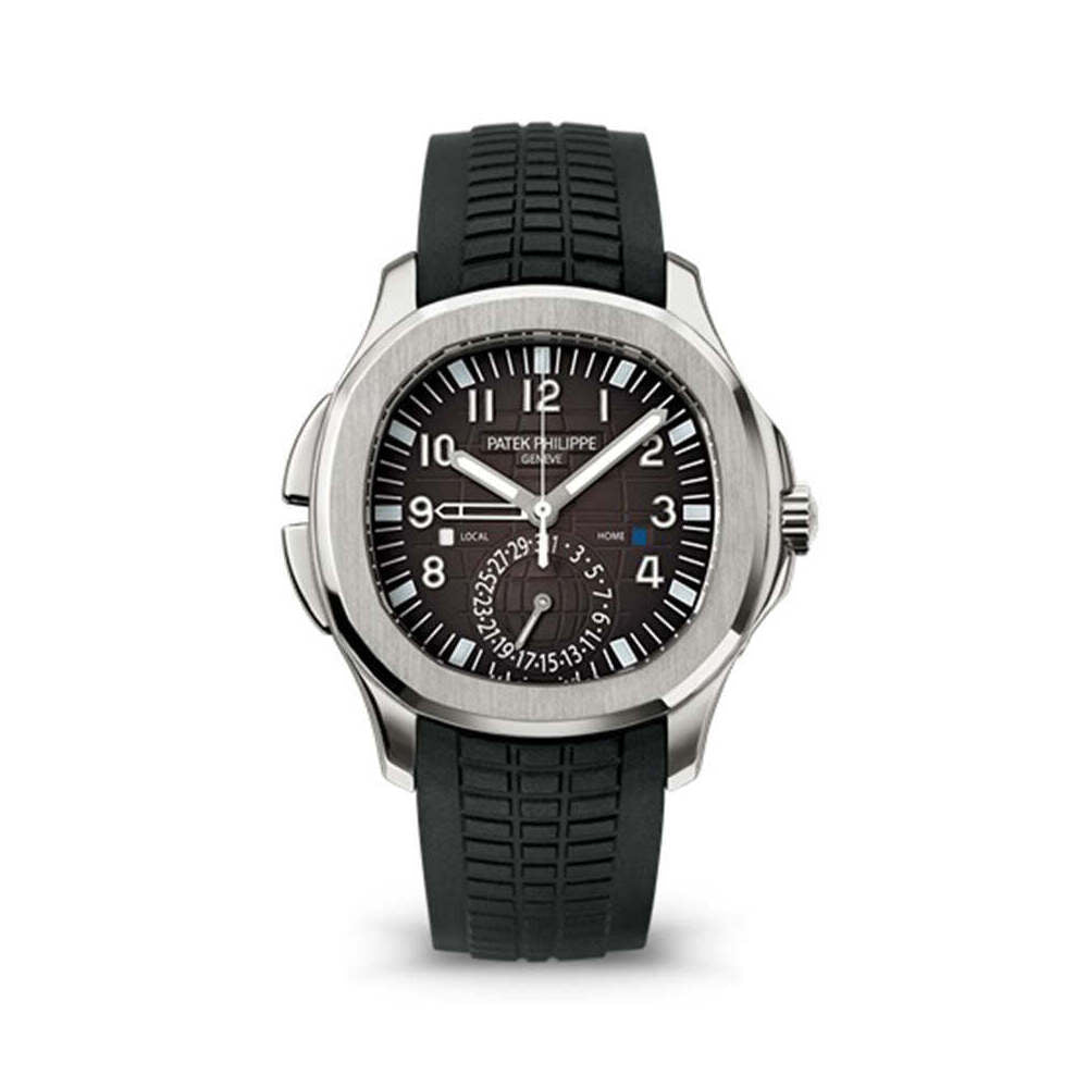 Patek Philippe Aquanaut Travel Time 5164A 40mm Stainless Steel Black Dial 1