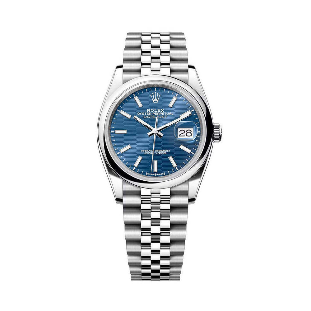 Rolex DateJust 36mm 126200 Oystersteel Jubilee Motif Blue Dial 1