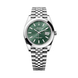 Rolex DateJust 41mm 126300 Oystersteel Jubilee Green Motif Dial 1