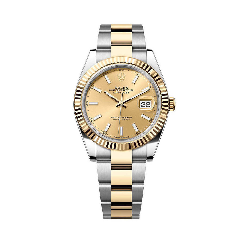 Rolex DateJust 41mm 126333 Oystersteel Two-Tone champagne Dial 1