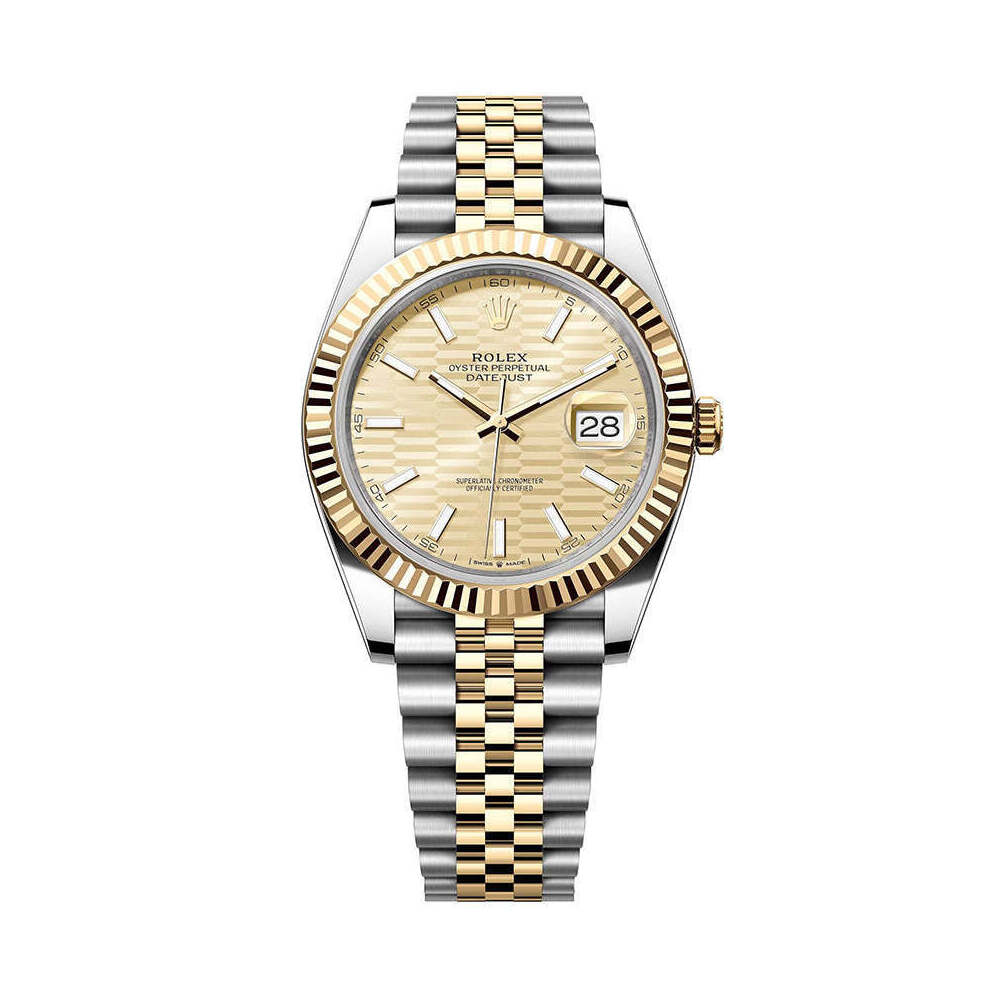 Rolex Datejust 41mm 126333 Two-Tone Jubilee Golden Motif Dial 1