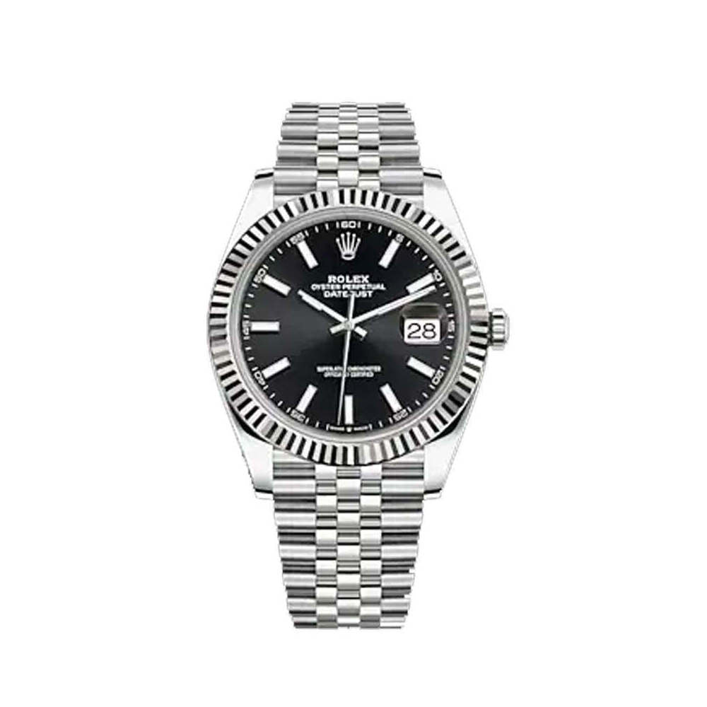 Rolex DateJust 41mm 126334 Oystersteel Jubilee Bright Black Dial 1