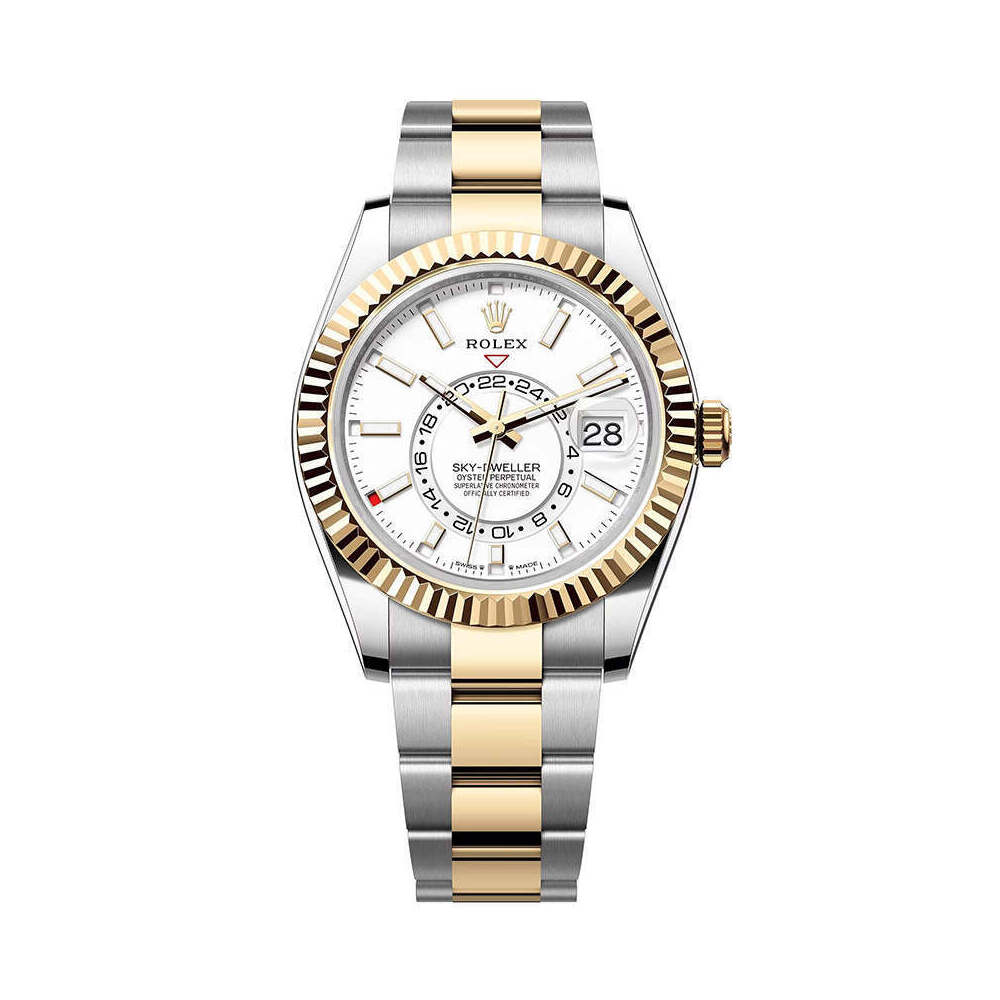 Rolex Sky-Dweller 42mm 336933 Two-Tone Oyster White Dial 1