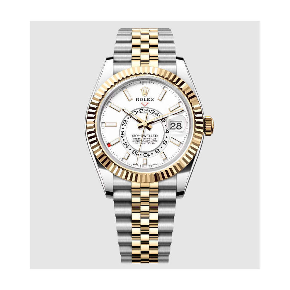 Rolex Sky-Dweller 42mm 336933 Two-Tone Oyster Jubilee White