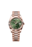Rolex Day-Date 40 mm 228235 President Fluted Green Dial Unworn/Complete/2023+ 