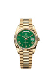 Rolex Day-Date 40 mm 228238 President Fluted Green Dial Unworn/Complete/2023+ 