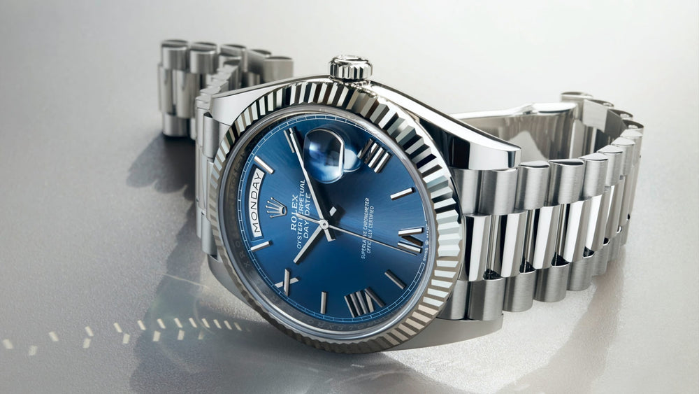Rolex Day-Date 40 mm 228239-0007 President Fluted Blue Dial Unworn/Complete/2023+  1