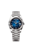 Rolex Day-Date 40 mm 228239-0076 President Fluted Blue Dial Unworn/Complete/2023+ 